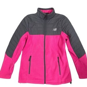 New Balance Pink and Gray Fleece Jacket